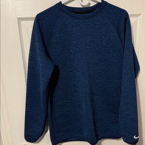 Nike Deep Navy Textured Crew Sweatshirt